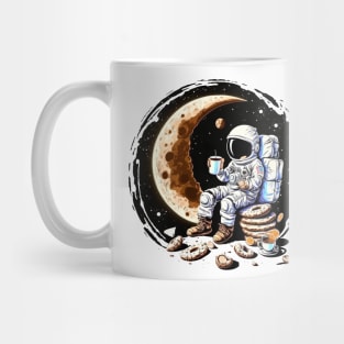 Astronaut Drinking Coffee on the Moon #2 Mug